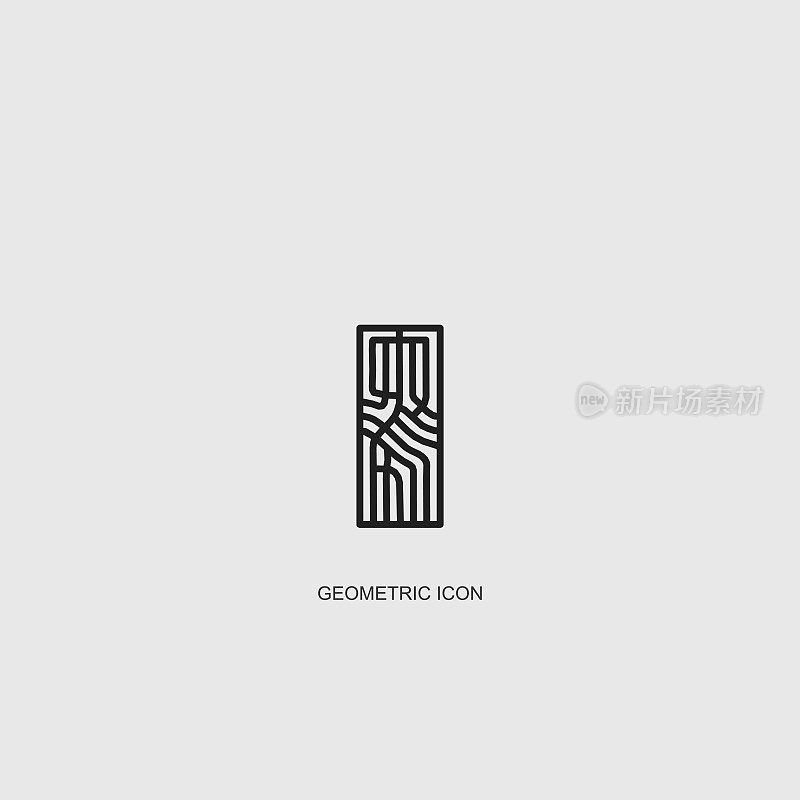 gray geometric line structure pattern